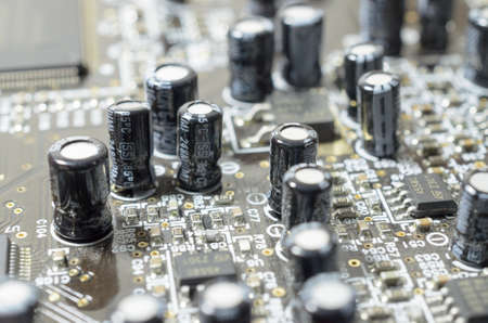 Motherboard. Modern technologies.の写真素材