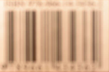 The barcode is out of focus. Encrypted product data.の写真素材