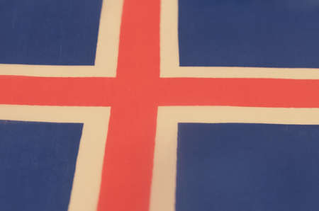 Abstract image of a fragment of the flag of Icelandの写真素材