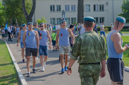 Brest, Belarus - August 2 , 2019: Day of airborne troops and special forces