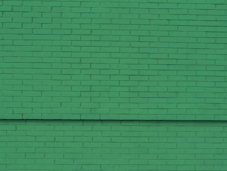 Green brick wall abstract texture background.の写真素材