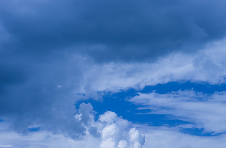 Large dense clouds in the sky.