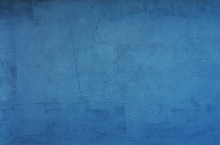 Old blue grungy backdrop with textures. place for text.の写真素材