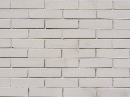 Grunge white brick backdrop.の写真素材