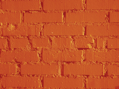 Orange brick wall abstract texture background.の写真素材