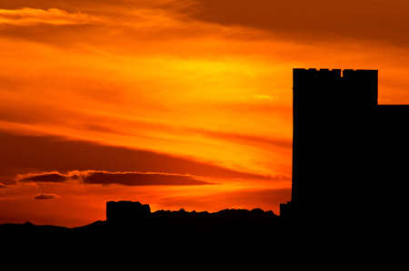 tenebrous castle to the duskの写真素材