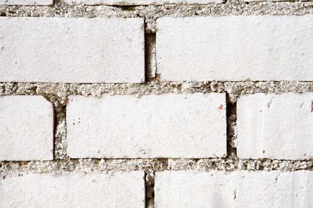 a white Brick wall for back groundの写真素材