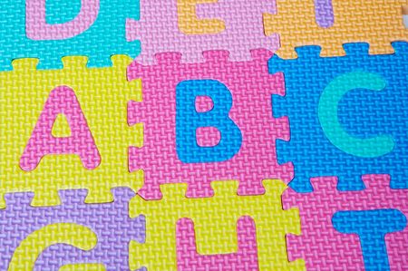 letters of colors of the alphabet (game of children)の写真素材