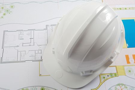 a photo of blue prints home Plansの写真素材