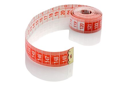 Tape rolled with Shallow Depth of Field a over white background