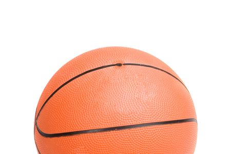Photo of one basketball on a over white backgroundの写真素材