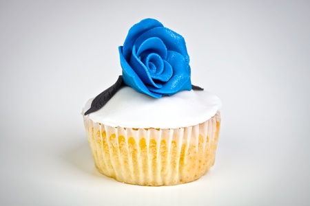 Colorful Cupcake in a vignette backgroundの写真素材