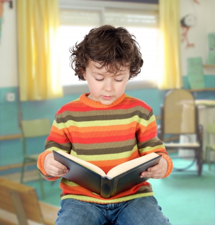 Applied child studying in the classroomの写真素材