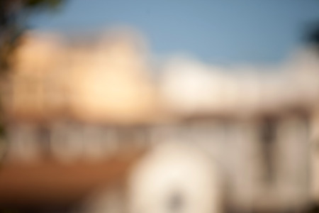 Houses in a city neighborhood to use unfocused background