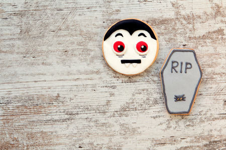 Halloween cookies with different shapes. Sweet traditionの写真素材