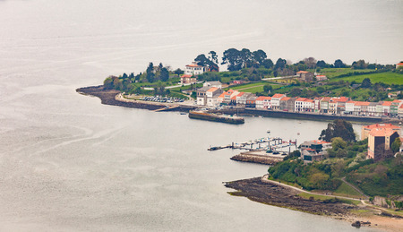 Aerial view of a piece of northwestern coast of Spainのeditorial素材