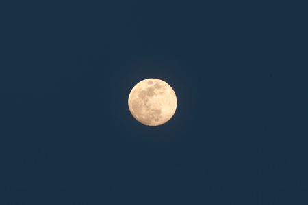 Nice shoot of the full moon without cloudsの写真素材