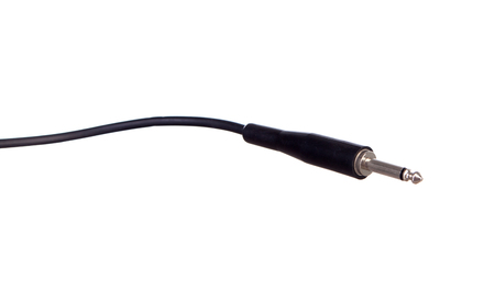Black audio connector. 3 pole jack connector
