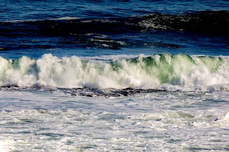 Beautiful view of the coast with natural textures and colorsの写真素材