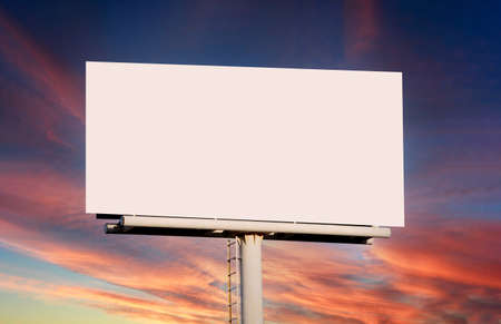 Empty advertisment poster to use writing your message