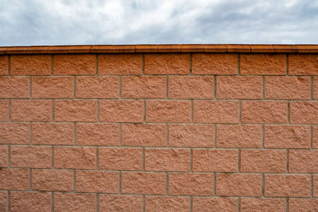 Textured Cinder Block Wall for using as wallpaper