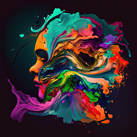 Abstract elegant background design to use as backdrop on dark background. Generative AIの素材