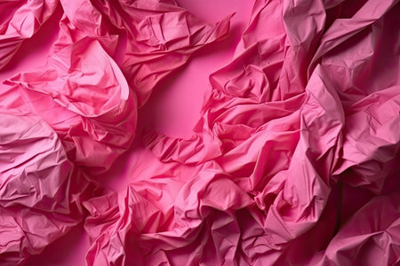 Colored crumpled paper texture background. Generative AIの素材