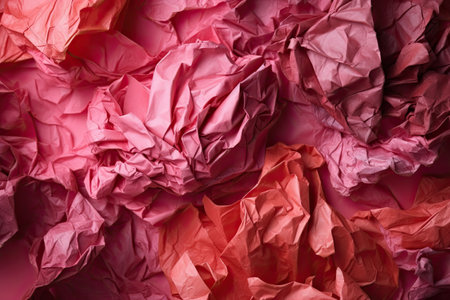 Colored crumpled paper texture background. Generative AIの素材