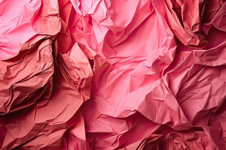 Colored crumpled paper texture background. Generative AIの素材