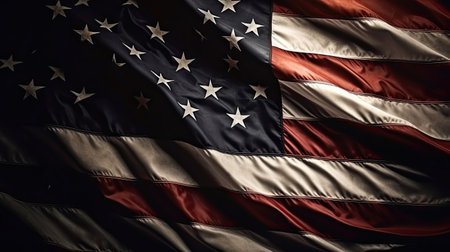 4th July. Independence day of United States of America. Generative AIの素材