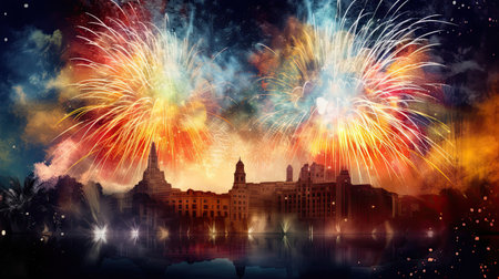 4th July. Independence day of United States of America. Generative AIの素材