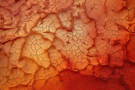 Cracked dried earth soil. Drought or dry land. Generative AIの素材