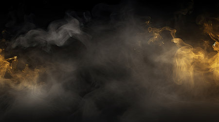 Wallpaper image of Dancing Smoke in a Luminous Dream - A Mystical Journey by Generative AIの素材