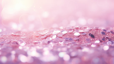 Pink fairy dust bokeh background. Shiny backdrop. Generative AIの素材
