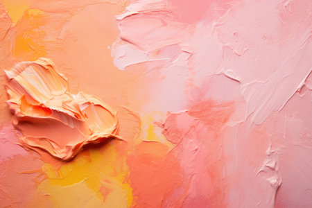 Abstract Pastel Art: Brush Strokes and Color Harmony by Generative AIの素材