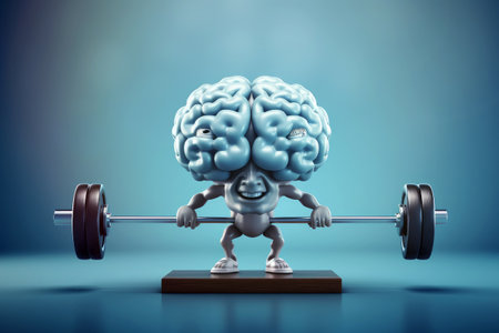 Brain Power Lift: The Fusion of Mental Strength and Physical Fitness by Generative AIの素材