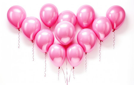 Bountiful Pink Balloons for Joyous Celebrations by Generative AIの素材