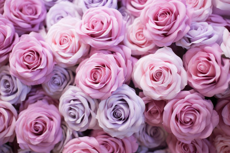 A Symphony of Pink: Lavish Rose Ensemble Emanating Grace and Romance by Generative AIの素材