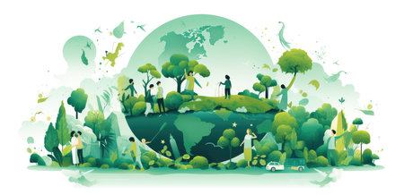 Harmonious Earth: Human and Nature Collaboration for Sustainability by Generative AIの素材