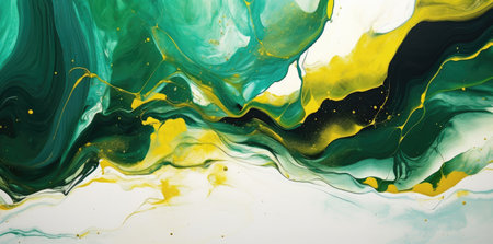 Emerald Waves: An Odyssey of Marbleized Green Elegance by Generative AIの素材