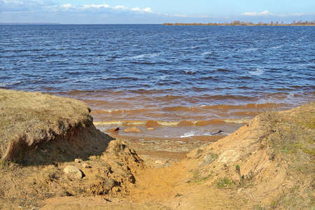 Water erosion, soil erosion and destruction due to water flows