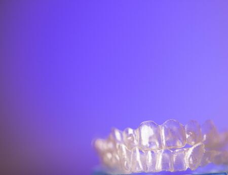Transparent dental orthodontics for adults and childrenの写真素材