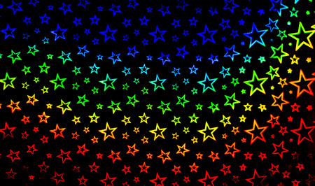 Colorful stars on backgroundの写真素材