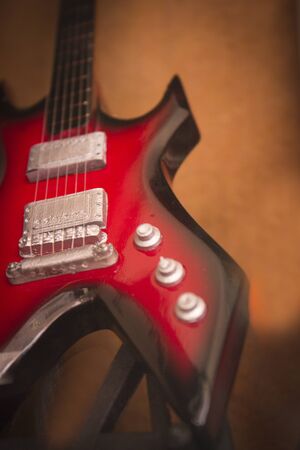 Standard miniature electric guitarの写真素材