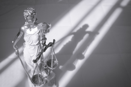 White female statue symbol of justice Themis. This figure has not specific author, no model release needed.の写真素材