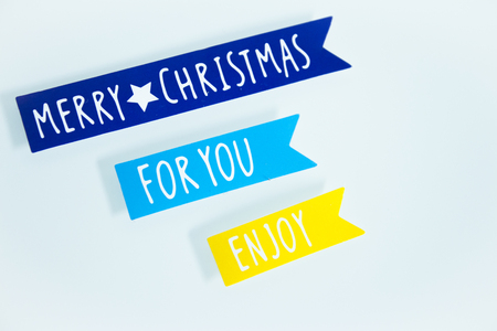 Background with variety of Christmas decoration. Merry Christmasの写真素材