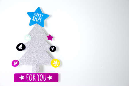 Background with variety of Christmas decoration. Merry Christmasの写真素材