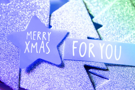 Background with variety of Christmas decoration. Merry Christmasの写真素材