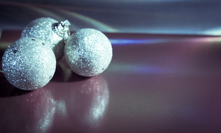 Beautiful and varied bright Christmas decorationの写真素材