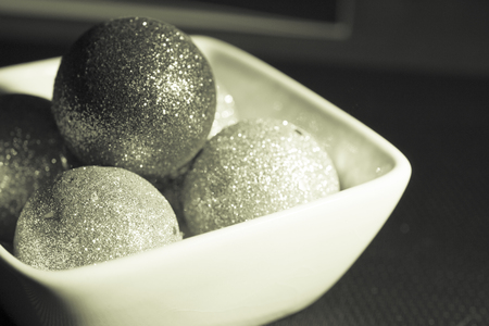 Beautiful and varied bright Christmas decorationの写真素材